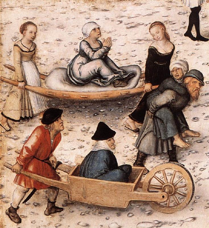 CRANACH, Lucas the Elder The Fountain of Youth (detail) sd China oil painting art